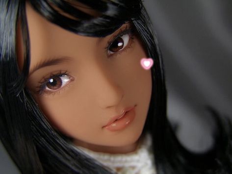 Bjd Dolls Girls, Doll Aesthetic, Dyed Hair Inspiration, Pink Aura, Realistic Dolls, Living Dolls, Unique Dolls, Black Doll, Pretty Dolls