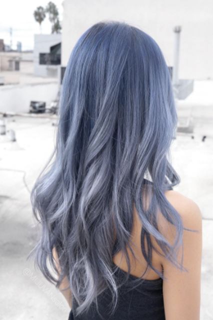 "Every other email in my inbox is from people asking for this moonstone blue color," Cherin Choi, one of L.A.'s top colorists, tells me. "It's totally a thing." Of course, we already had a feeling, thanks to a massive uptick in gray-meets-blue hair hitting Instagram and a growing buzz over the