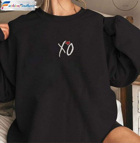 The Weeknd Clothes, Xo Hoodie, The Weeknd Hoodie, The Weeknd T Shirt, The Weeknd Merch, Embroidered Hoodie, After Hours, Really Cute Outfits, The Weeknd