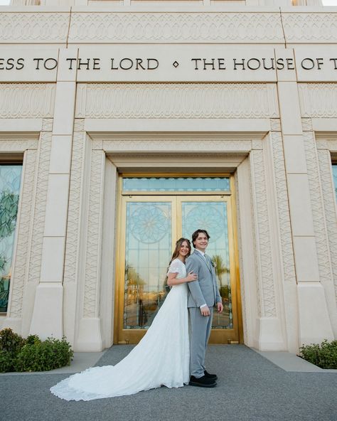 the decker’s 💛 • • bridal photos like these are exactly why I encourage my lds couples to book a separate bridal session apart from their wedding day! temple exits can be hectic, and typically there’s not a lot of room to take intentional time and focus on photos of just you & your love. bridals sessions are not only perfect for documenting your first look, but for taking the stress off of bridal photos on your actual day too 🫶🏻 it was so nice to walk around the temple ground with madison ... Temple Photoshoot, Newport Temple Wedding, Lds Temple Marriage, Lds Temple Wedding Photography, Temple Wedding Photos, Bountiful Temple Wedding Pictures, Temple Marriage, Provo City Center Temple Wedding, Lds Temple Wedding