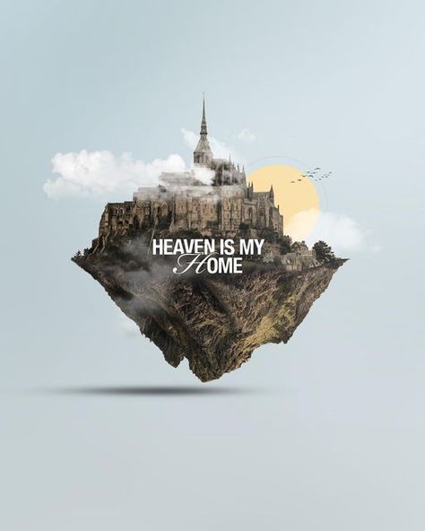 Purpose Design on Instagram: "Heaven is my Home. . @prochurchmedia challenge of this week! Swipe to watch the time lapse process video ➡️➡️ #prochurchmedia #crtvchurch #worshipandcreative" Heaven Is My Home, Jesus Background, Church Branding, Jesus Graphic, Graphic Design Posters Layout, Christian Graphic Design, Church Backgrounds, Church Media Design, Church Sermon