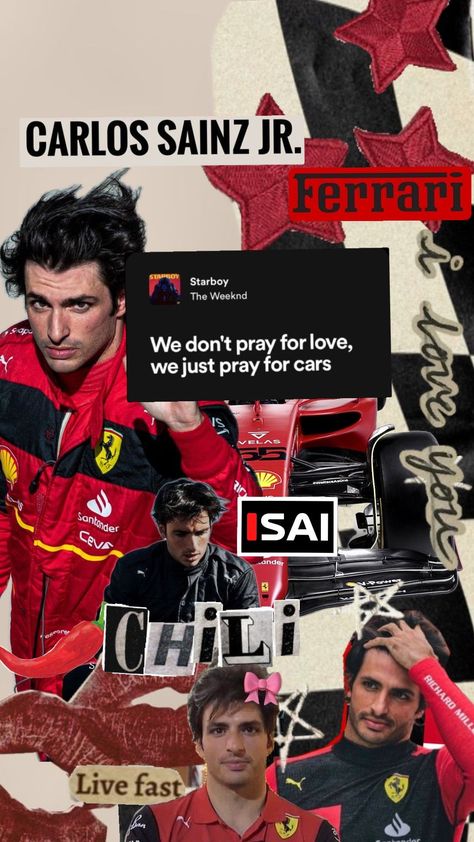 #formula1 #carlossainz #ferrarif1 #carlossainz55 #chili #f1 #f1aesthetic #f1driver Starboy The Weeknd, Dior Girl, Pray For Love, Formula 1 Car Racing, Just Pray, Smooth Operator, Formula 1 Car, Ferrari F1, F1 Racing