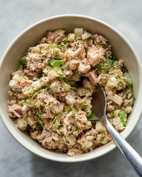 Martha's Favorite Tuna Salad Recipe | Kitchn Tuna Salad Recipes, Emily Mariko, Recipes Tuna, Best Tuna Salad Recipe, Tuna Salad Ingredients, Best Tuna Salad, Martha Stewart Recipes, Tuna Salad Recipe, Famous Recipe