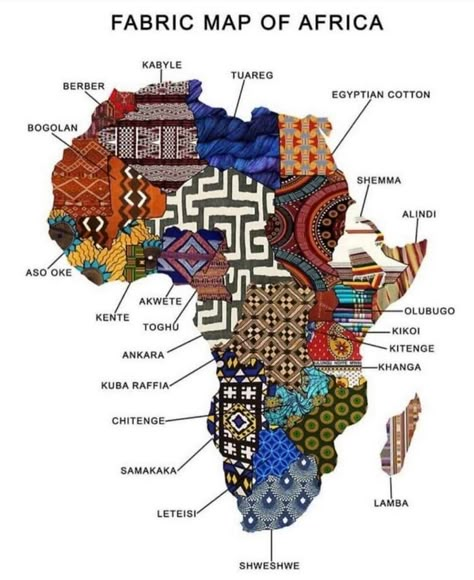 Literal Art! Map Of Africa, Afrique Art, Afrikaanse Kunst, African Textiles, Africa Art, Africa Map, African Pattern, African History, African Culture