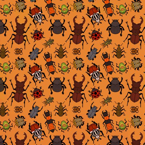 BEETLE PATTERN Cute Bug Doodles, Beetle Wallpaper, Insect Wallpaper, Bug Wallpaper, Beetle Pattern, Best Wallpaper Hd, Cool Bugs, Bug Art, A Bug's Life