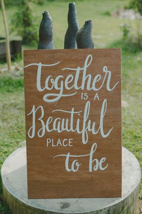 . “The best thing to hold onto in life is each other” – Audrey Hepburn Destination Wedding Quotes, Bridal Signs, Rustic Business Cards, Wedding Jitters, Bottle Opener Favors, Singapore Wedding, Wedding Quote, Declaration Of Love, Neutral Wedding Colors