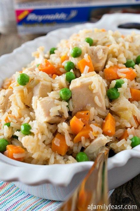 Easy Chicken & Rice - A Family Feast® Easy Chicken And Rice, French Onion Chicken, Onion Chicken, Rice Dish, Family Feast, Turkey Dinner, Easy Dishes, Most Popular Recipes, Chicken Rice