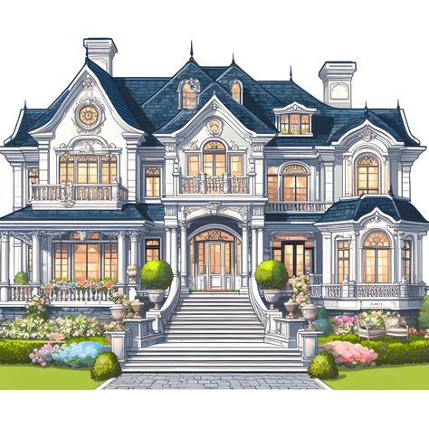 Victorian House Blueprints Floor Plans, Victorian Mansion Layout, Sims 4 64x64 Mansion, Parisian Style House, Sims 4 Castle Layout, Bloxburg Victorian Mansion, Mansion Sketch, Victorian Style Mansion, Minecraft Build House