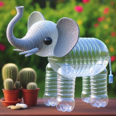 Diy Plastic Bottles, Soda Bottle Crafts, Recycled Ideas, Plant Pots Crafts, Garden Crafts For Kids, Craft From Waste Material, Plastic Bottle Art, Bottle Craft, Flower Garden Design