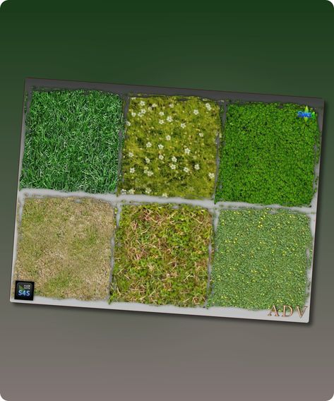 6 grass terrain paints Author: Arte Della Vita Learn more at: mabras-arte-della-vita.blogspot.com #sims #sims4 #sims4cc #build_walls_floors #gaming Sims 4 Cc Terrain Paint, Sims4cc Build, Sims 4 Cc Download, Sims 4 Build, Painted Floors, Floor Patterns, Artificial Grass, Sims Mods, Sims 4 Cc