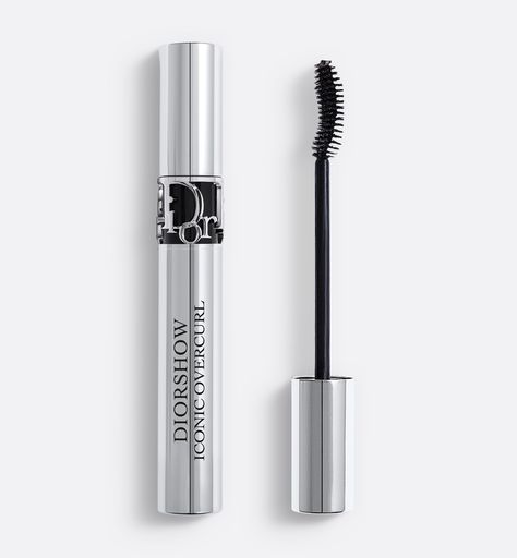 Diorshow Iconic Overcurl Mascara: Spectacular Eye Makeup | DIOR Mascara Dior, Dior Mascara, Volume Curls, Curling Mascara, Makeup Icons, Brown Mascara, Luxury Lashes, Mascara Brush, Dior Makeup