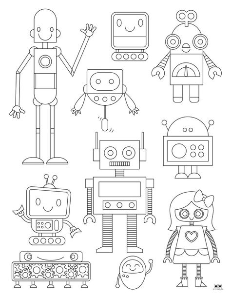 Choose from 26 different robot coloring pages perfect for hours of coloring fun for your robot-loving little ones. 100% FREE. Print from home! Robot Coloring Pages, Robot Coloring, Free Print, Templates Printable Free, Coloring Sheets, Free Coloring, Coloring Page, Free Printable, From Home