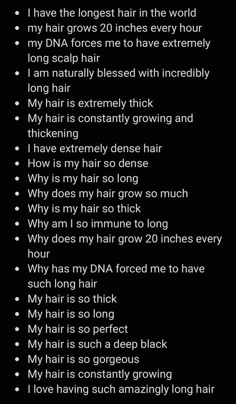 Manifesting Thick Hair, Thick Hair Subliminal, Long Curly Hair Affirmations, Affirmation For Long Thick Hair, Long Thick Hair Manifestation, Spell For Long Thick Hair, Manifestation For Long Hair, Blonde Hair Affirmations, Manifest Results