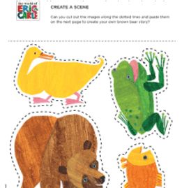 Brown Bear Brown Bear Crafts, Eric Carle Activities Preschool, Healthy Lunchbox Ideas For Kids, Eric Carle Classroom Decor, Brown Bear Printables, Free Back To School Printables, Lunchbox Ideas For Kids, Healthy Lunchbox Ideas, Brown Bear Brown Bear Activities