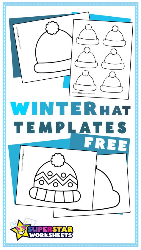 Celebrate the magic of winter with our collection of printable winter hat templates! From large paper hats to cute beanie designs, these templates are perfect for holiday crafts and classroom decorations. Winter Hat Template Winter Hat Bulletin Board, Winter Hat Craft For Kids, Winter Hats Template Free Printable, Winter Hat Coloring Page, Winter Hat Template Free Printable, Beanie Template, Winter Hat Template, Paper Hat Template, Hat Coloring Page