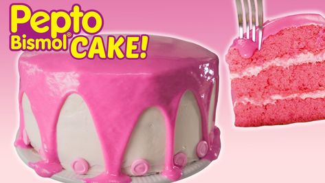 How to Make Pepto Bismol Cake Homemade Pepto Bismol, Pepto Bismol For Dogs, Lasagna Dip, Pepto Bismol, Pepperoni Pizza Casserole, Cake Memes Funny, Frozen Garlic Bread, Pasta Chips, Pizza Casserole