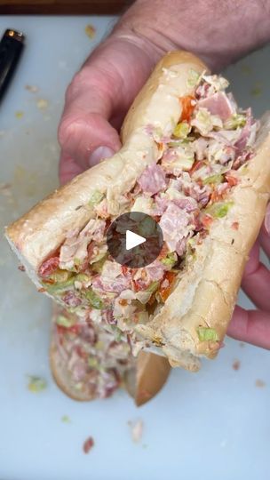 Chopped Italian Sub, Pepperoni Sandwich, Chopped Italian Sandwich, Ham Sandwich Recipes, Make A Sandwich, Sandwich Lunch, Italian Beef Sandwiches, Italian Sub, Panini Sandwiches