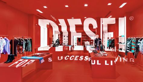 Diesel’s New Retail Design Turns Branding Into an Immersive Experience – Sourcing Journal Glenn Martens, Place Branding, Diesel Fashion, Diesel Brand, Operating Model, Amsterdam Shopping, Store Concept, Diesel Store, Retail Concepts