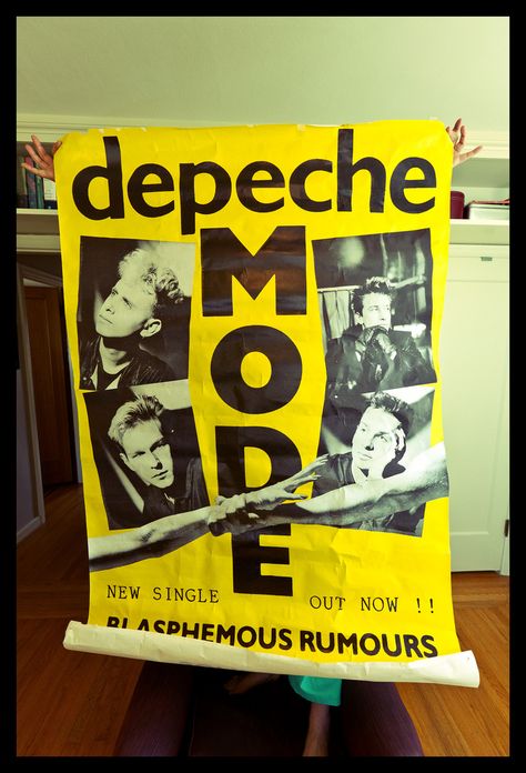 blasphemous rumours poster Rumours Poster, Blasphemous Rumours, School Nostalgia, Alan Wilder, Martin Gore, Enjoy The Silence, Dave Gahan, New Wave, Soundtrack