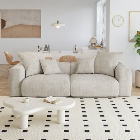 Beige sofa decor