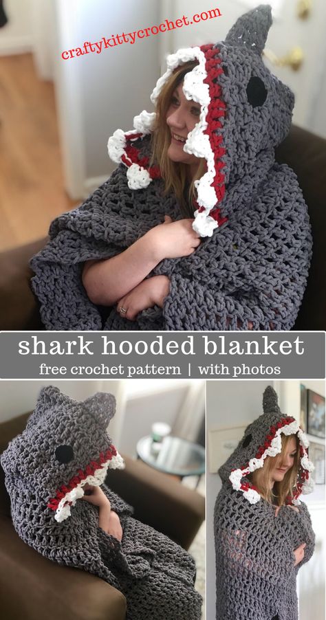 Crochet Shark Blanket, Conturing Makeup, Crochet Mermaid Blanket, Crochet Shark, Crochet Mermaid, Hearty Meal, Crochet Goodies, Crochet Patterns Free Blanket, Fun Crochet Projects