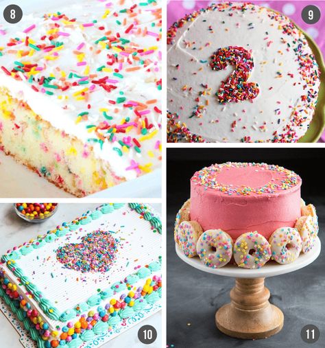 Easy Birthday Cake Ideas, Birthday Cake Ideas For Kids, Simple Cake Decorating Ideas, Simple Cake Decorating, Easy Birthday Cake, Simple Cake Designs, Easy Birthday, Cake Decorating Ideas, Simple Cake