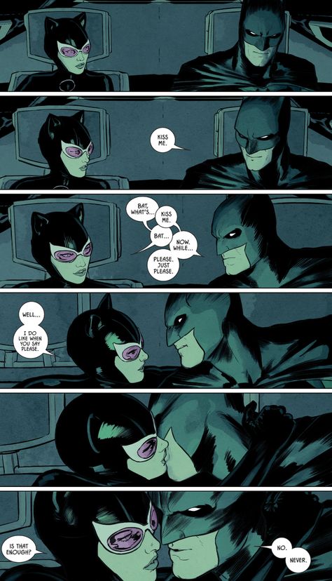 Batman #63 - “Smoke and Mirrors” (2019) “written by Tom King art by Mikel Janin & Jordie Bellaire ” Batman X Catwoman, Catwoman And Batman, Bat And Cat, The Bat And The Cat, Bat And The Cat, Bruce And Selina, Catwoman Batman, Batman Love, Catwoman Comic