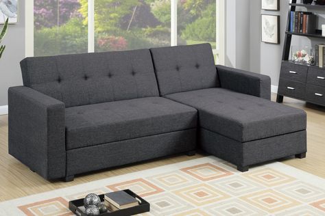 Bobkona Medora Reversible Chaise Sectional Organize Clutter, Sofa Come Bed, Adjustable Sofa, Sofa Couch Design, Small Sectional, Small Sectional Sofa, Grey Sectional Sofa, Deco Studio, Storage Chaise