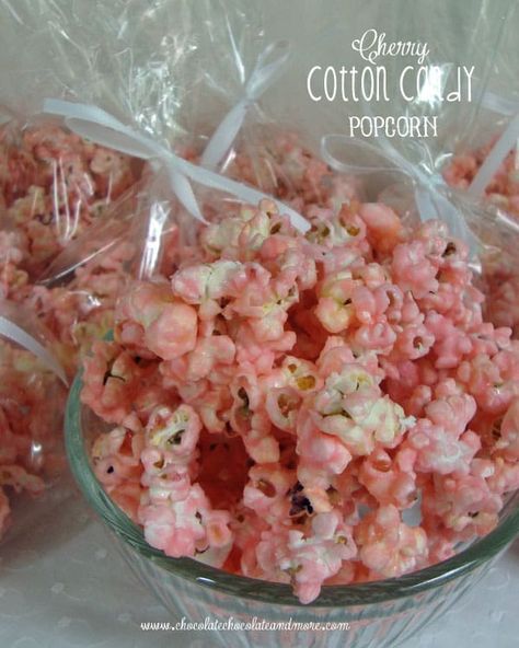 Marshmallow Popcorn Balls, Cotton Candy Popcorn, Marshmallow Popcorn, Cinnamon Bears, Pink Popcorn, Popcorn Treats, Best Popcorn, Popcorn Balls, Popcorn Snacks