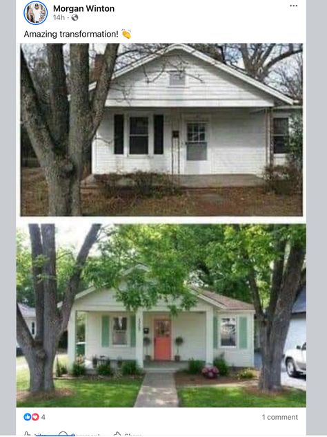 House Flip Before And After, Exterior Curb Appeal, Flipping Homes, Section 8 Housing, Home Remodeling Exterior, 8 House, House Flip, House Makeovers, House Before And After