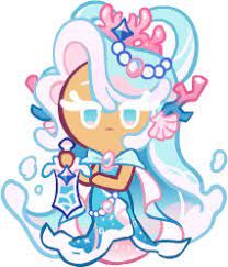 Sea Fairy Cookie | Cookie Run Ovenbreak Wiki | Fandom Sea Fairy Cookie, Earl Grey Cookies, Cookie Costume, Sea Fairy, Epic Costumes, Shark Cookies, The Lost City, Clowns Funny, Peppermint Cookies