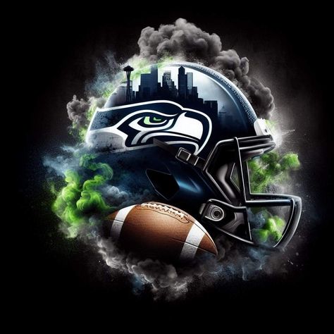 Seattle Sounders Logo, Seattle Seahawks Wallpaper, Seahawks Wallpaper, Seahawk Logo, Football Helmet Design, Gnome Wallpaper, Nfl Logos, Nfl Seahawks, Seattle Seahawks Logo