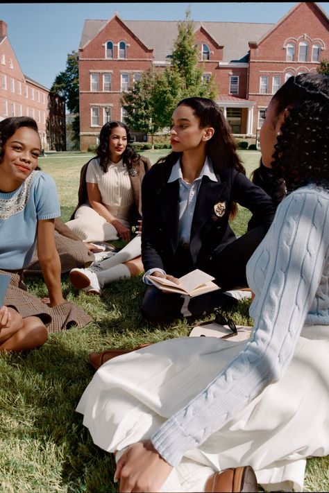 A New Collection From Ralph Lauren Salutes The Stylish Legacy Of Two HBCUs | British Vogue Ralph Lauren Hbcu, Hbcu Ralph Lauren, Ralph Lauren Hbcu Collection, Ralph Lauren Black Women, Ralph Lauren Preppy Women, Ralph Lauren Back To School, Black Women Preppy Style, Black Ivy Style, Preppy Aesthetic Ivy League