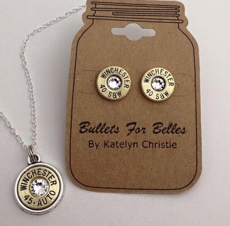 Shotgun Shell Jewelry, Shotgun Shell Crafts, Bullet Casing Jewelry, Bullet Crafts, Bullet Earrings, Bullet Necklace, Preppy Jewelry, Bullet Casing, Bullet Jewelry