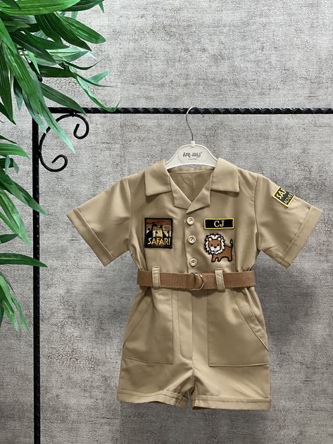 Safari Birthday Party Outfit, Safari Baby Outfit, Baby Safari Outfit, Safari Explorer, Safari Birthday Party Decorations, Safari Costume, Safari Outfit, Safari Theme Birthday, Car Birthday Theme