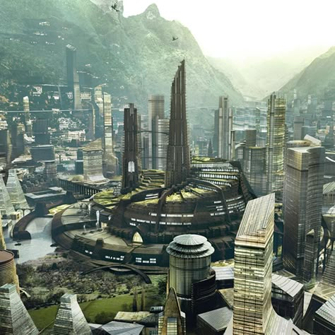 Black Panther concept art — Nexus Studios Black Panther Architecture, Wakanda City Concept Art, Shuri Black Panther Concept Art, Wakanda Concept Art, Futuristic African City, Utopia Concept Art, Futuristic Building Design, Wakanda City, Afrofuturism Architecture