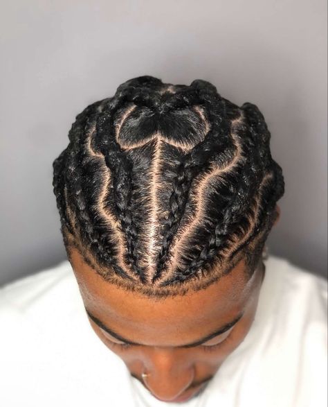 Mens cornrow design Mens Twists, Twist Men, Hairstyles With Beads, Triangle Parts, Twist Ideas, Mens Twists Hairstyles, Cornrow Designs, Hair Twists Black, Afro Hairstyles Men