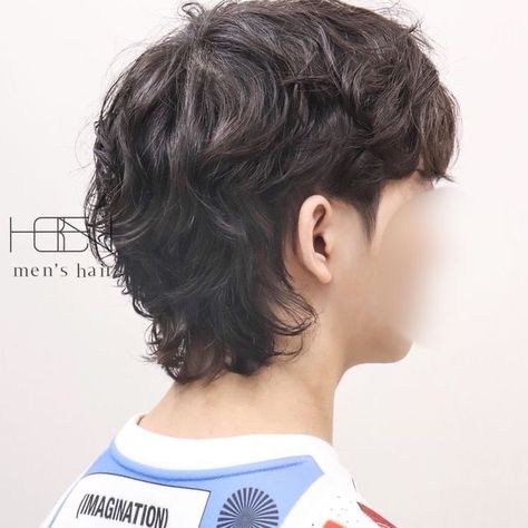 Curly Asian Hair, Mens Haircuts Thick Hair, Wolf Cut Hairstyle, Wolf Cut Hairstyles, Wolf Cuts, Men Haircut Curly Hair, Hairstyle Men, Asian Haircut, Mullet Haircut