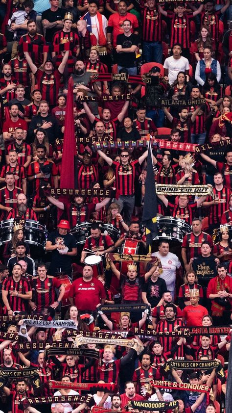 We love our 17s #supporters #wallpaper #17s Atlanta United Wallpaper, Atlanta United Fc, United Wallpaper, Soccer Teams, Atlanta United, Us Soccer, Real Magic, Sports Photos, Soccer Team