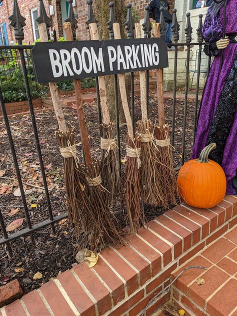 Halloween Witch House Decor, Hocus Pocus Halloween Decor Diy, Hocus Pocus Halloween Decor Outdoor, Hocus Pocus Yard Decorations, Witches Lair Halloween Decor, Luxury Fall Decor, Easy Diy Halloween Decorations Outdoor, Hocus Pocus Halloween Decorations, Halloween Patio Decor