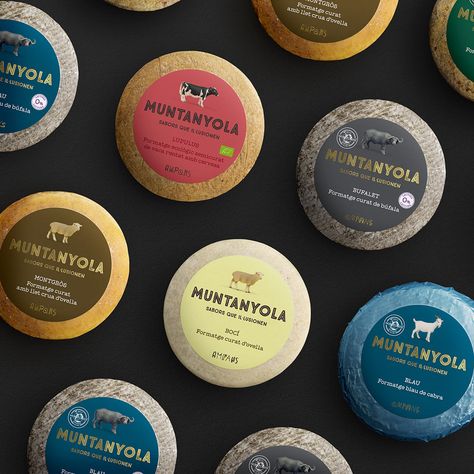 Muntanyola Cheese Labelling Designed by Morillas Brand Design - World Brand Design Society Cheese Festival, Cheese Packaging, Cheese Brands, Cheese Labels, Artisan Cheese, Retail Store Design, Article Design, Packaging Design Inspiration, Working Together