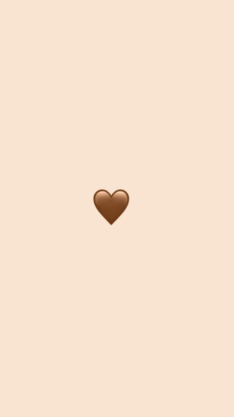 Brown Heart Emoji, Brown Heart Wallpaper, Rapunzel Wallpaper, Ios Emoji, Brown Heart, Emoji Wallpaper Iphone, Emoji Images, Mandalas Painting, Heart Emoji