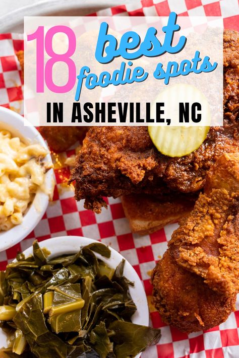 Looking for the best restaurants in Asheville? This list by a NC local shows you where to eat in Asheville for every occasion. From farm-to-table to the biggest biscuits you'll ever see, there's a restaurant in Asheville to satisfy your cravings. Enjoy these Asheville restaurants and let us know which ones you liked! #Asheville #AshevilleNC #northcarolina #NC #wheretoeatinAsheville #ashevillerestaurants Asheville North Carolina Restaurants, Asheville Nc Places To Eat, Ashville Nc Restaurants, Asheville Nc In November, Food In Asheville Nc, Best Places To Eat In Asheville Nc, Restaurants In Asheville Nc, Asheville In The Fall, Dinner In Asheville Nc