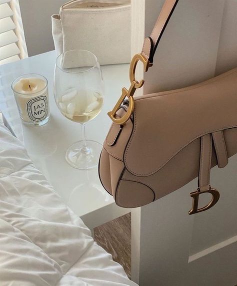 Dior, Purse, Wine, Glass, White