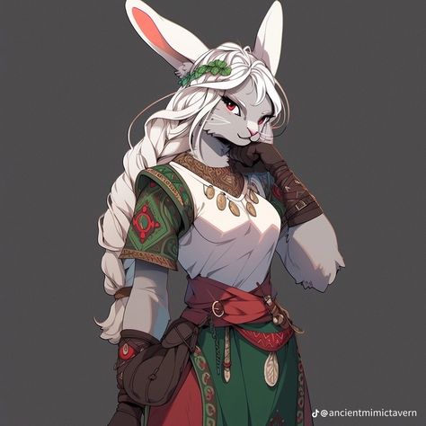 Female Rabbit, D D Character Ideas, Dnd Monsters, Dungeons And Dragons Characters, Dnd Art, Fantasy Warrior, Character Creation, Dnd Characters, Character Portraits