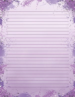 Free Printable Stationery | Page 6 Note Paper Purple, Fairy Stationary Free Printable, Diy Stationery Set, Printable Lined Stationary, Stationary Template, Purple Pattern Paper Printable, Free Printable Stationery Paper No Lines, Purple Art Abstract, Purple Pages