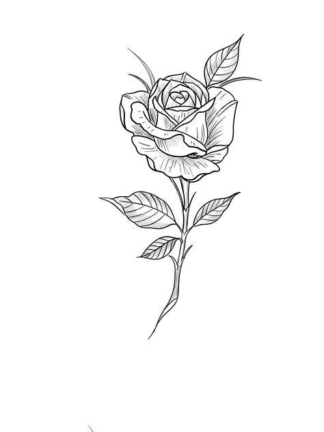 Rose Tattoo Stencil, Arm Tattoos Drawing, Rose Line Art, Illusion Tattoos, Optical Illusion Tattoos, Rose Drawing Tattoo, Optical Illusion Tattoo, Greek Mythology Tattoos, Flower Drawing Design