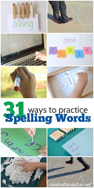 Kinesthetic Spelling Activities, Practice Spelling Words At Home, Ways To Practice Spelling Words, Practice Spelling Words, Spelling Word Games, Spelling Word Activities, Spelling Ideas, Spelling Word Practice, 1st Grade Spelling