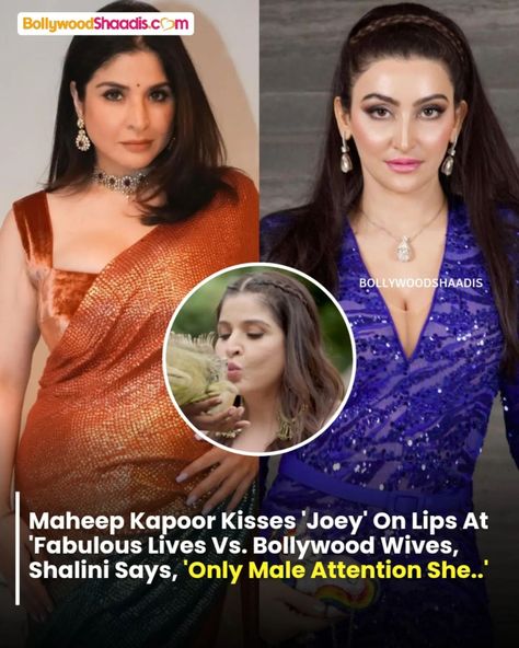 Maheep Kapoor smooches 'Joey' in the recent promo of 'Fabulous Lives Vs. Bollywood Wives'. Shalini Passi takes a dig at her. Video Credit- @netflix_in #maheepkapoor #shalinipassi #shalinipassiartfoundation #fabulouslivesvsbollywoodwives #fabulouslivesofbollywoodwives #actress #bollywoodactress Maheep Kapoor, Video Credits, Ipa, Bollywood Actress, Entertainment News, Take That, Lips, Actresses, Entertainment