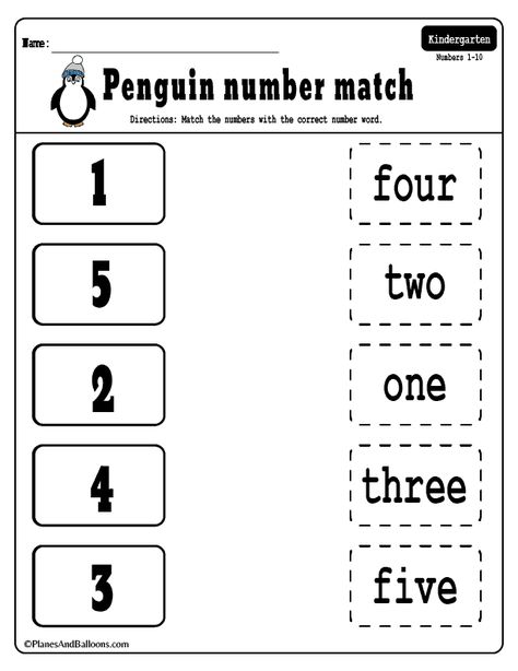 Number matching free printable worksheets. Free number matching worksheets with number words, fine motor tracing sheets, number matching 1-10 worksheets. #preschool Word Numbers Free Printable, Number Words Worksheets Free Printable, Matching Numbers 1-10 Free Printable, Numbers In Words Worksheet, Matching Free Printable, Pre K Math Worksheets, Number Recognition Worksheets, Number Words Worksheets, 15 Number